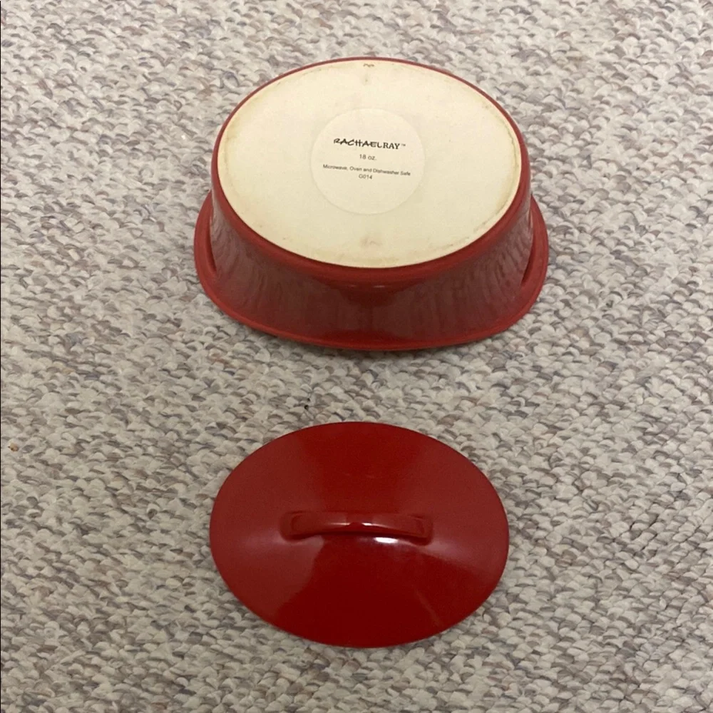 Red Ceramic Casserole Dish - Picture 4 of 7